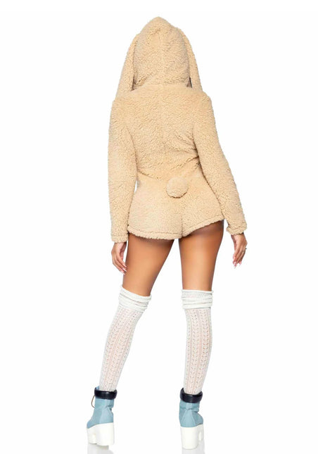 Konijnenpak Beige Dames Bodysuit Leg Avenue van Leg Avenue koop je bij Partywinkel