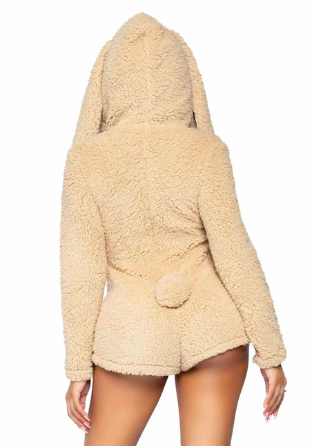 Konijnenpak Beige Dames Bodysuit Leg Avenue van Leg Avenue koop je bij Partywinkel