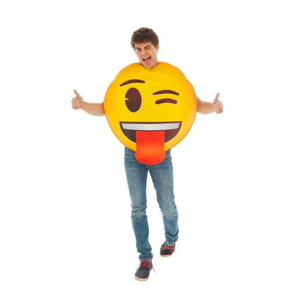 Kostuum Emoji Knipoog van CHAKS koop je bij Partywinkel