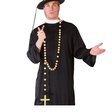 Kralenketting Kruis 75cm van Fiestas Guirca koop je bij Partywinkel