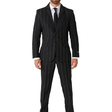 Krijtstreep Zwart Pak Heren Suitmeister van Suitmeister koop je bij Partywinkel