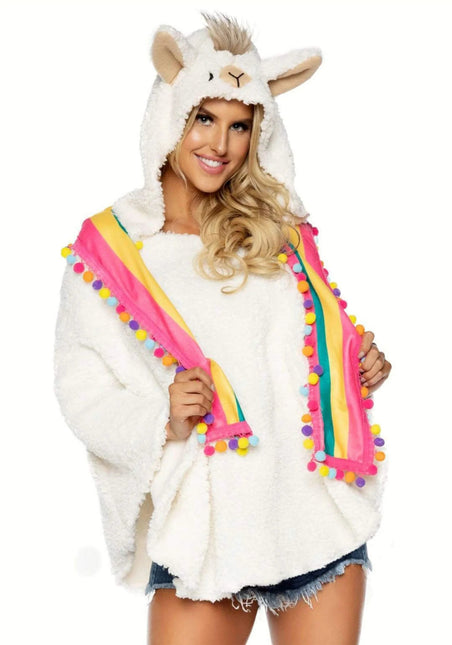 Lama Poncho Dames Leg Avenue van Leg Avenue koop je bij Partywinkel