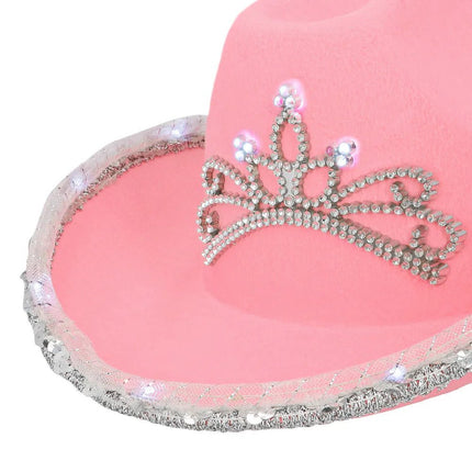 LED cowboyhoed Glimmer van Boland koop je bij Partywinkel