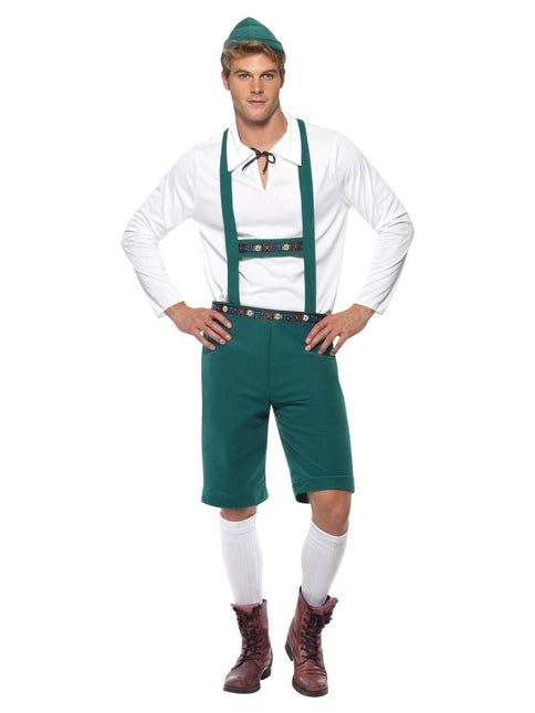 Lederhose Set Groen van Smiffys koop je bij Partywinkel