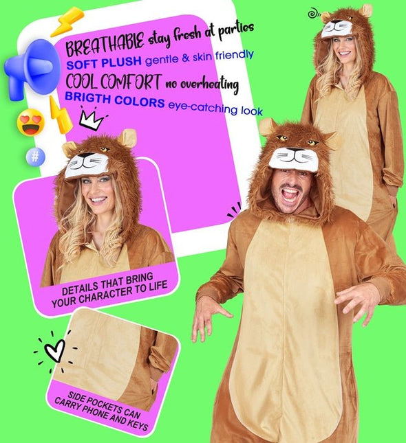 Leeuw Pluche Kostuum van Widmann koop je bij Partywinkel