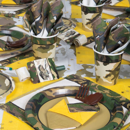 Leger Tafelkleed 2,13m van Unique koop je bij Partywinkel