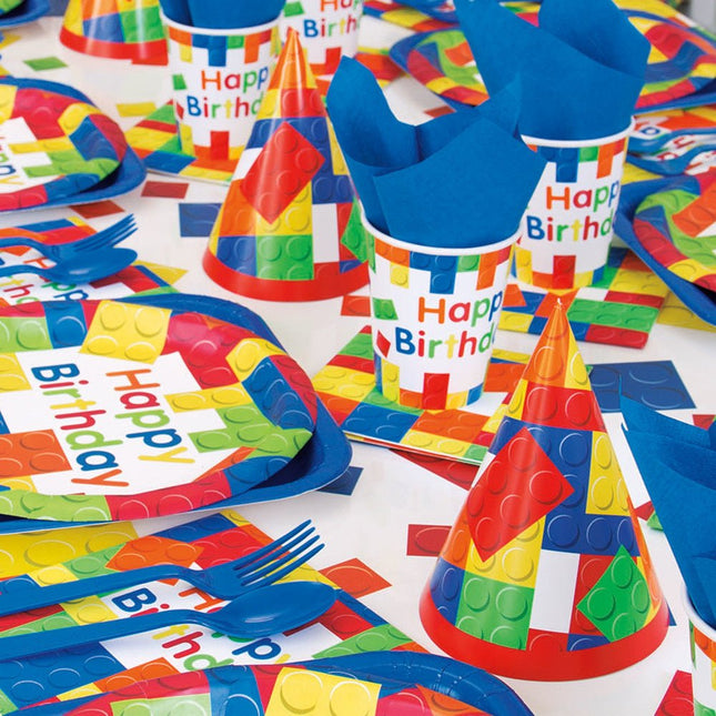 Lego Feesthoedjes 8st van Unique koop je bij Partywinkel