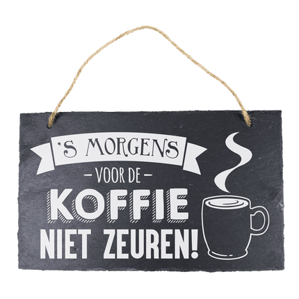 Leisteen Bordje Koffie 25cm van Paper Dreams koop je bij Partywinkel