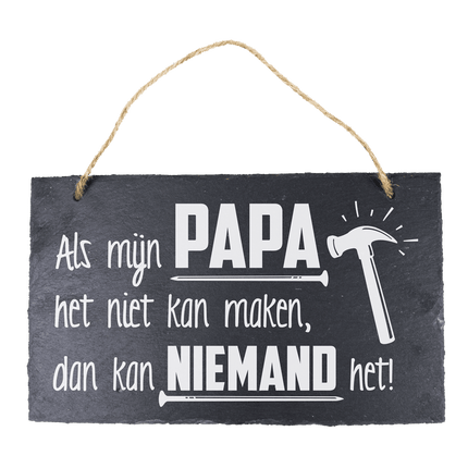 Leisteen Bordje Mijn Papa 25cm van Paper Dreams koop je bij Partywinkel
