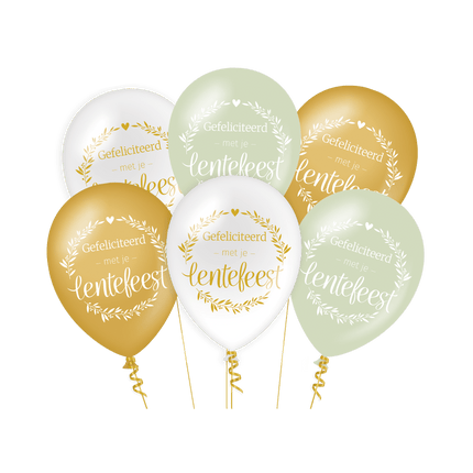 Lentefeest Ballonnen 30cm 8st van Paper Dreams koop je bij Partywinkel