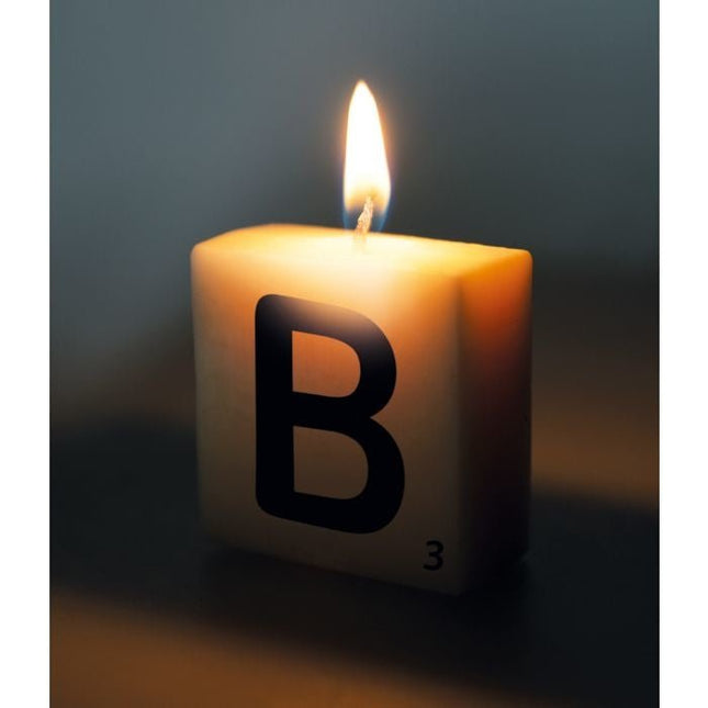 Letter Kaarsje B 4cm van Paper Dreams koop je bij Partywinkel