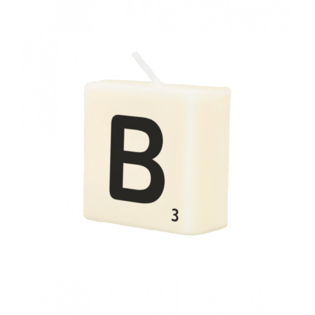 Letter Kaarsje B 4cm van Paper Dreams koop je bij Partywinkel