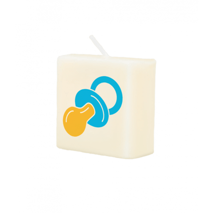 Letter Kaarsje Baby Boy 4cm van Paper Dreams koop je bij Partywinkel