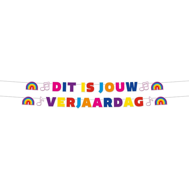 Letterslingers K3 Dit is jouw verjaardag 2m van Folat koop je bij Partywinkel