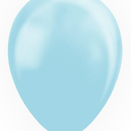 Lichtblauwe Ballonnen Pastel Macaron 30cm 50st van WeFiesta koop je bij Partywinkel