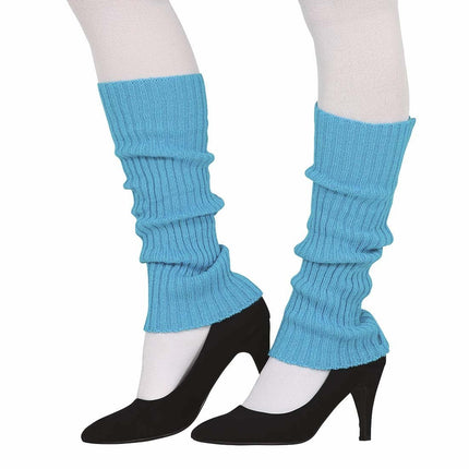 Lichtblauwe Beenwarmers van Fiestas Guirca koop je bij Partywinkel