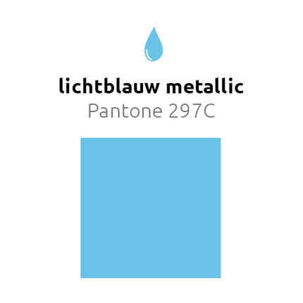 Lichtblauwe Reuze Ballon XL Metallic 91cm van Balloonia koop je bij Partywinkel