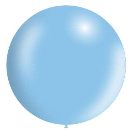 Lichtblauwe Reuze Ballon XL Metallic 91cm van Balloonia koop je bij Partywinkel