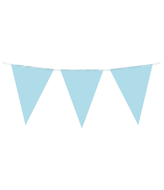 Lichtblauwe Slinger Pastel 10m van Paper Dreams koop je bij Partywinkel