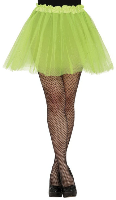Lichtgroene Tutu Dames Glitter 40cm van Fiestas Guirca koop je bij Partywinkel