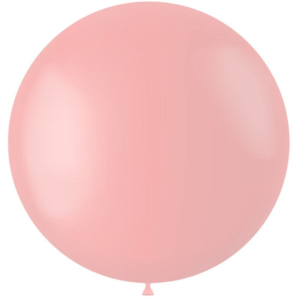 Lichtroze Ballon Powder Pink 80cm van Folat koop je bij Partywinkel