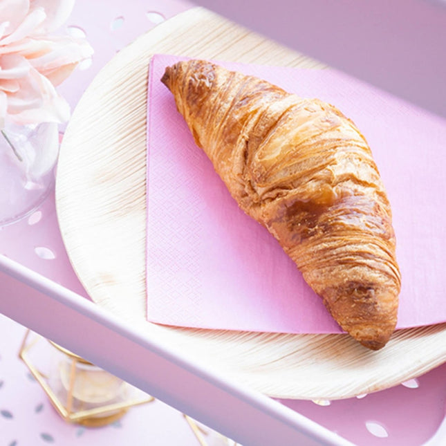 Lichtroze Servetten 3 Laags 33cm 20st van Folat koop je bij Partywinkel