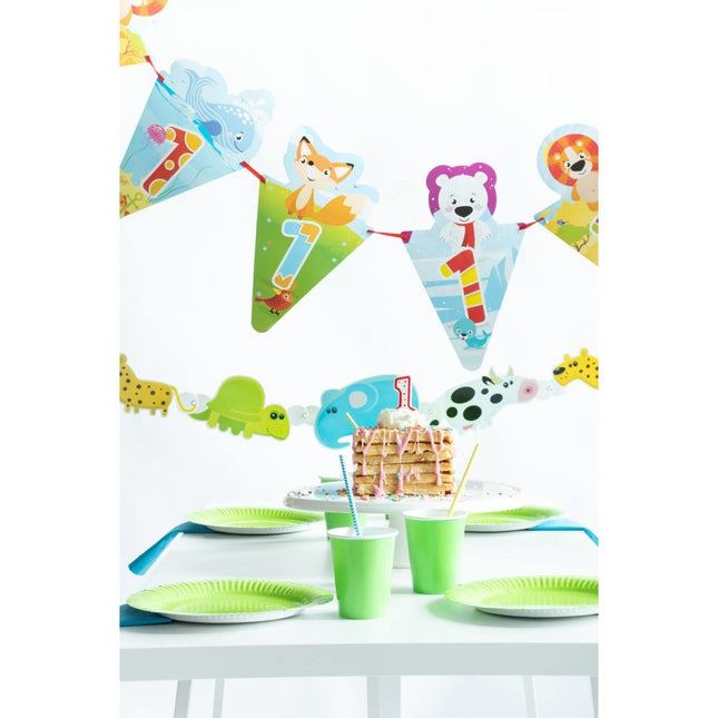 Lime Groene Bekers Karton 350ml 8st van Folat koop je bij Partywinkel