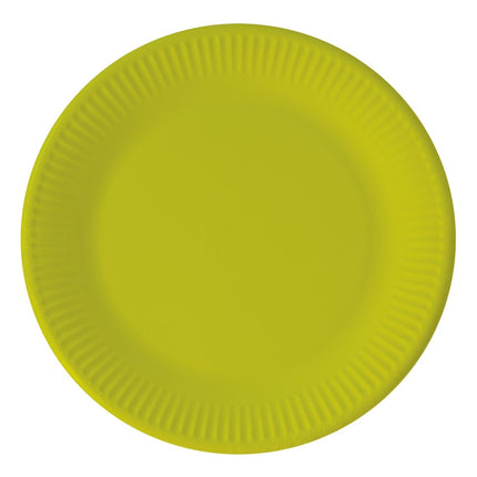 Lime Groene Borden 20cm 8st van Procos koop je bij Partywinkel