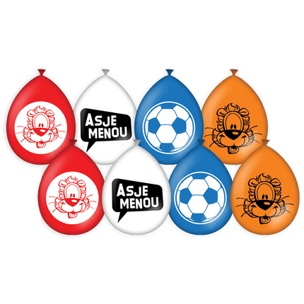 Loeki De Leeuw Ballonnen 30cm 8st van Paper Dreams koop je bij Partywinkel