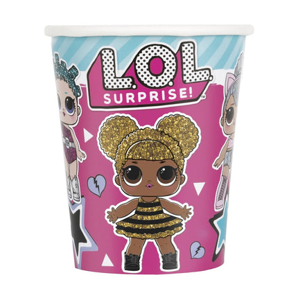Lol Surprise Bekers 266ml 8st van Unique koop je bij Partywinkel