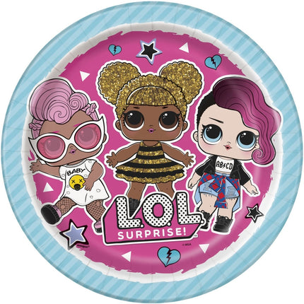 LOL Surprise Borden 23cm 8st van Unique koop je bij Partywinkel