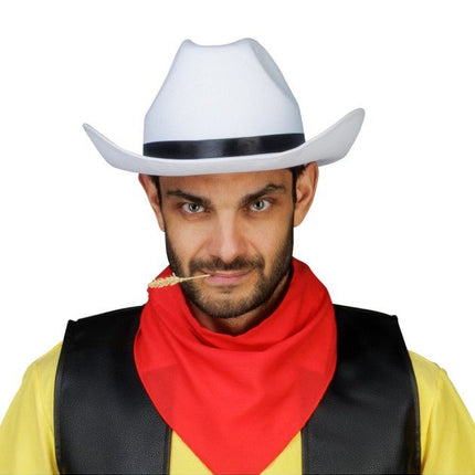 Lucky Luke Cowboyhoed Wit One Size van CHAKS koop je bij Partywinkel