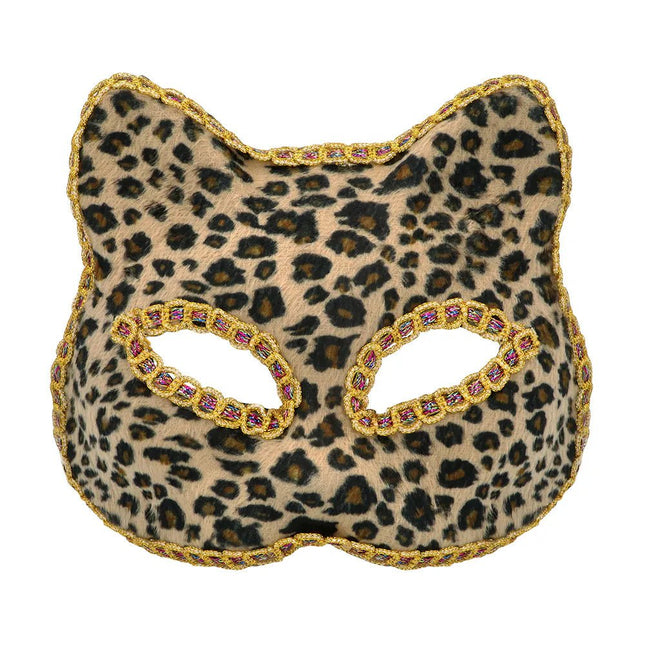Luipaard Masker Goud van Boland koop je bij Partywinkel
