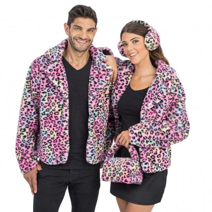 Luipaard Tas Gekleurd 20x12x22cm van CHAKS koop je bij Partywinkel