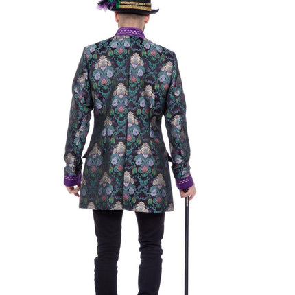 Groen Paarse Jas Heren Luxe van Wilbers & Wilbers koop je bij Partywinkel