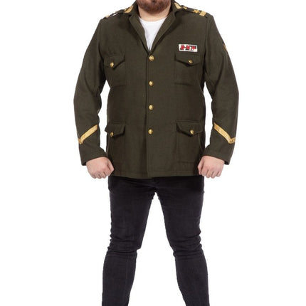 Leger Jas Heren Officier Luxe van Wilbers & Wilbers koop je bij Partywinkel
