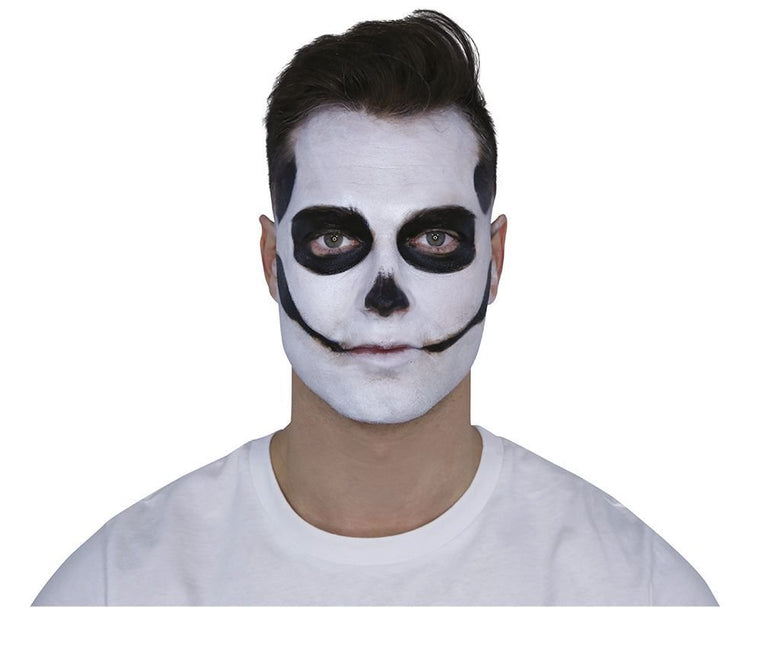 Make - Up Set Day Of The Dead Zwart Rood 8 delig van Fiestas Guirca koop je bij Partywinkel