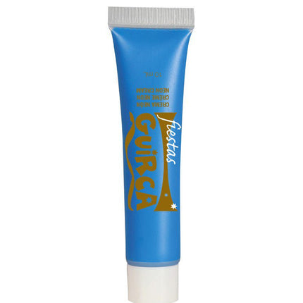 Make - Up Tube Neon Blauw 10ml van Fiestas Guirca koop je bij Partywinkel