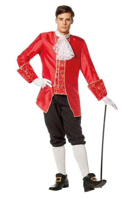 Markies Kostuum Luxe Rood Zwart van Wilbers & Wilbers koop je bij Partywinkel