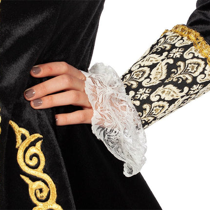 Markiezin Jas Zwart Goud Dames van Wilbers & Wilbers koop je bij Partywinkel