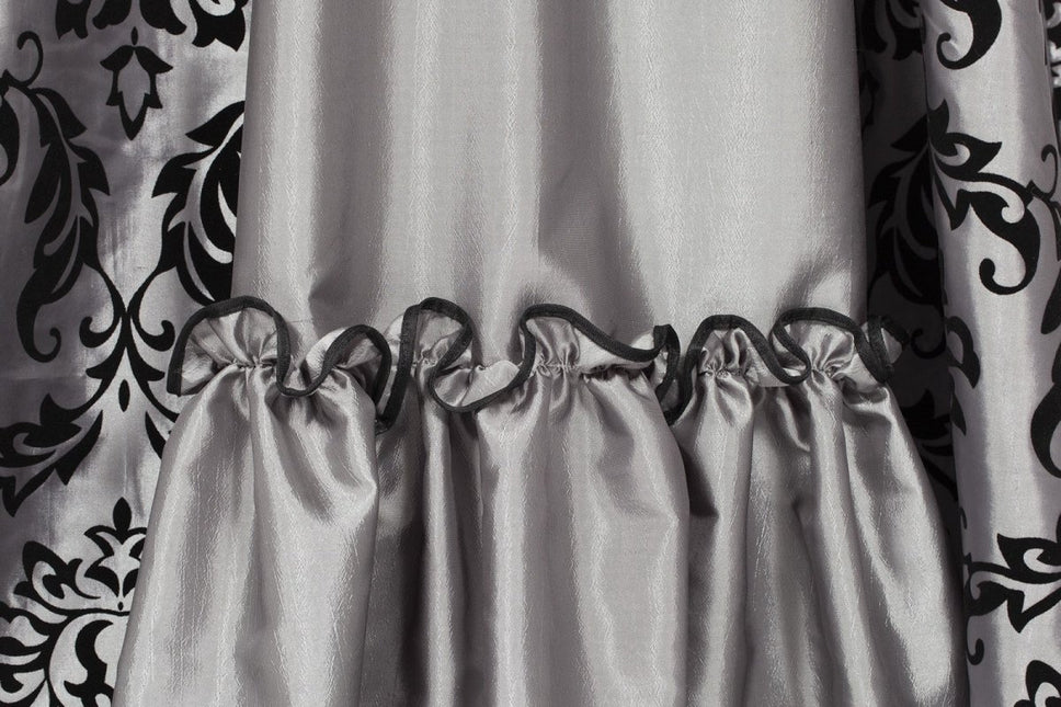 Markiezin Jurk Grijs Zwart Dames van Wilbers & Wilbers koop je bij Partywinkel