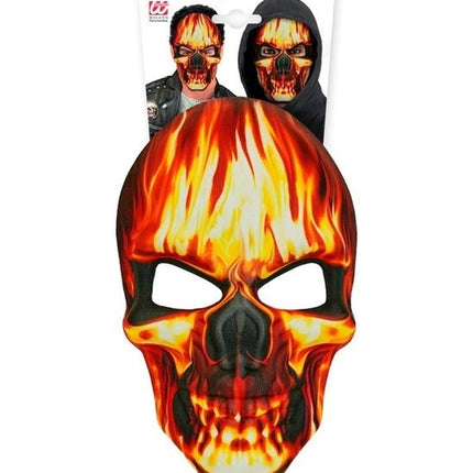 MASKER BRANDENDE SCHEDEL - STOF van Widmann koop je bij Partywinkel