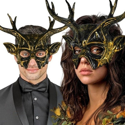 MASKER GEHOORNDE GEIT - HARD PLASTIC van Widmann koop je bij Partywinkel
