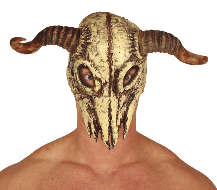 Masker Schedel Hoorns van Fiestas Guirca koop je bij Partywinkel