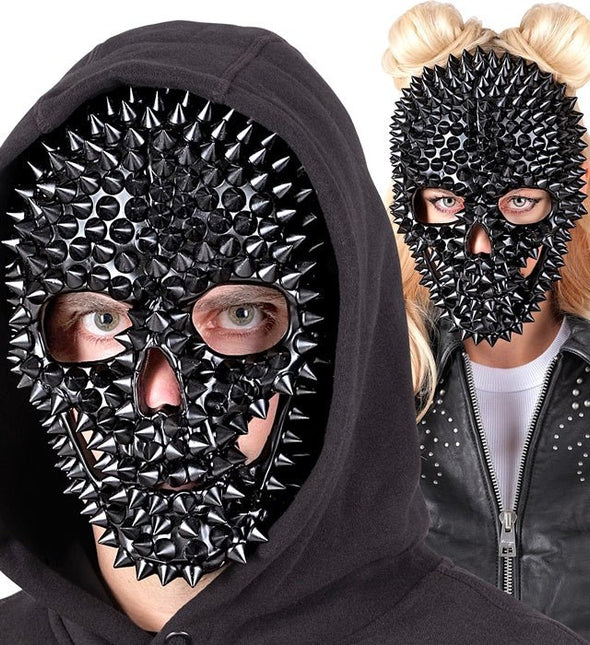 Masker Schedel Zwart Met Nagels van Widmann koop je bij Partywinkel
