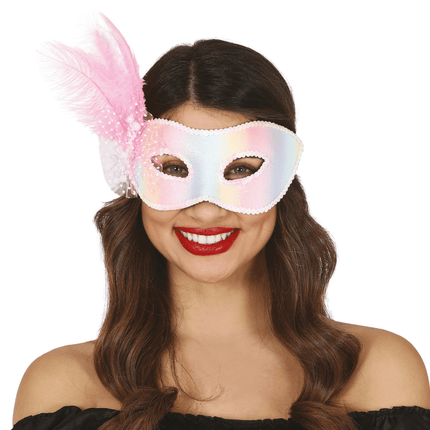 Masker Veren Pastel van Fiestas Guirca koop je bij Partywinkel