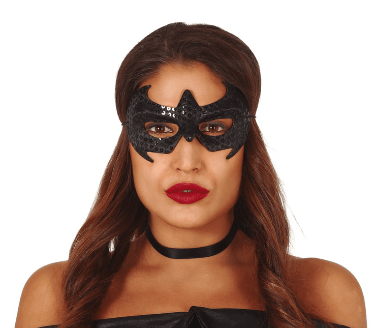 Masker Zwart Pailletten van Fiestas Guirca koop je bij Partywinkel