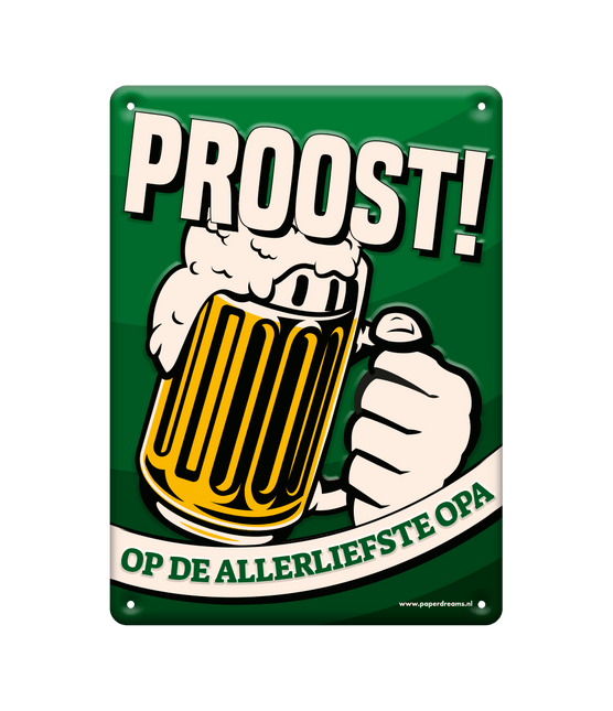 Metalen Bord Opa van Paper Dreams koop je bij Partywinkel