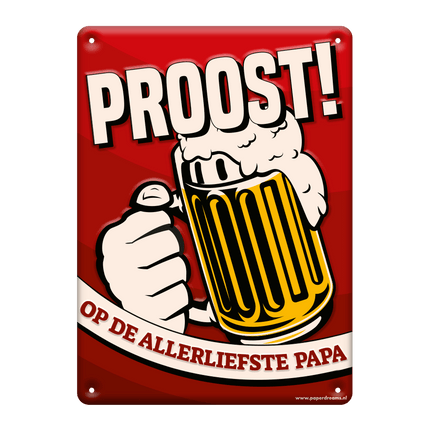 Metalen Bord Papa van Paper Dreams koop je bij Partywinkel