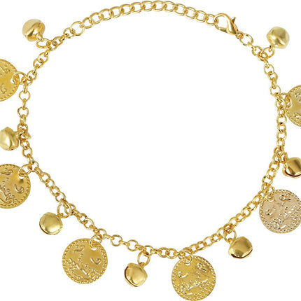 Metalen Muntjes Armband Volwassenen van Fiestas Guirca koop je bij Partywinkel